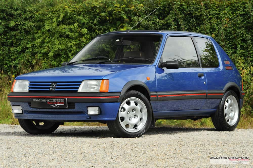 thumbnail image 2 of Peugeot 309 / 205 GTI CTI RA Blue Sunshade Windscreen Sticker – Classic French, PTS 2 of 6